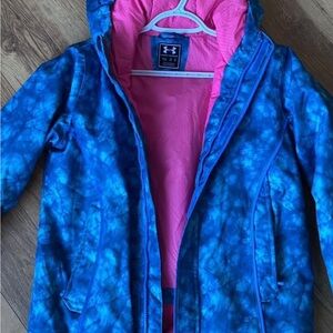 Under Armour Kids Tie-Dye Blue and Pink Raincoat